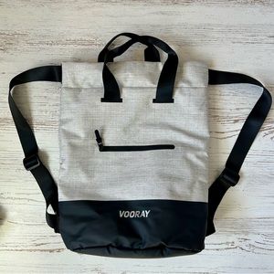 Vooray Flex Cinch Backpack in Gray and Black
